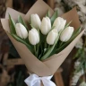 Букет 7 белых тюльпанов 1